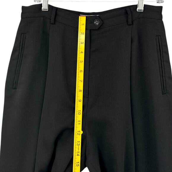 Garfield & Marks Sydney Trouser Black Pleated Corpcore‎ Style Pants Size 10 - Picture 6 of 7